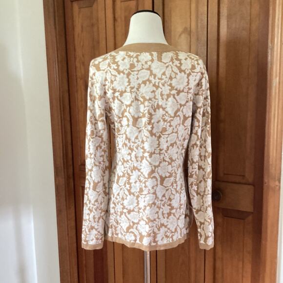 Land’s End Floral Pullover Sweater, Size XS - Picture 3 of 8